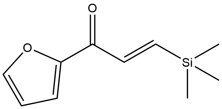 (2E)-1-(furan-2-yl)-3-(trimethylsilyl)prop-2-en-1-one 구조식 이미지
