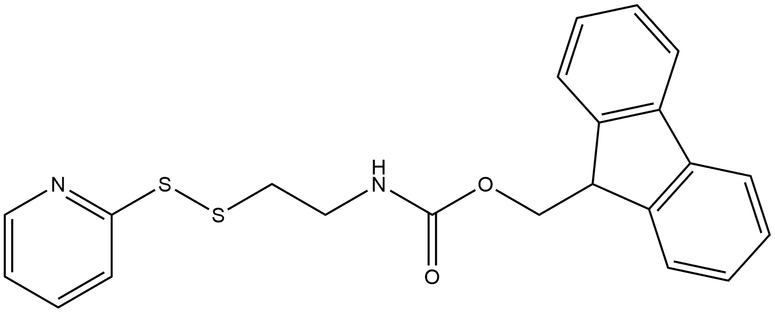 9H-Fluoren-9-ylmethyl N-[2-(2-pyridinyldithio)ethyl]carbamate Structure