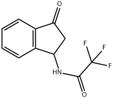 (+/-)-N-(1-oxo-1H-3-indanyl)-2,2,2trifluoroacetamide 구조식 이미지