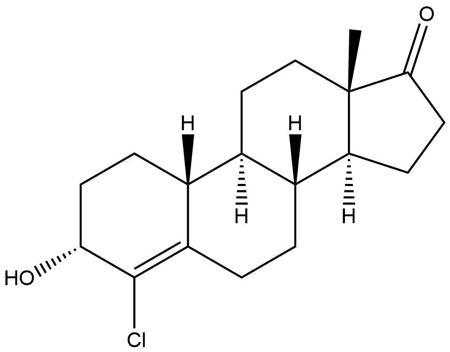 Estr-4-en-17-one, 4-chloro-3-hydroxy-, (3α)- Structure