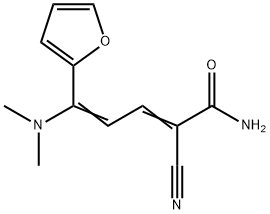 2,4-Pentadienamide, 2-cyano-5-(dimethylamino)-5-(2-furanyl)- 구조식 이미지