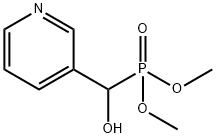 Phosphonic acid, P-(hydroxy-3-pyridinylmethyl)-, dimethyl ester Structure