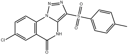 7-Chloro-3-[(4-methylphenyl)sulfonyl][1,2,3]triazolo[1,5-a]quinazolin-5(4H)-one 구조식 이미지