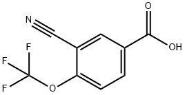 Benzoic acid, 3-cyano-4-(trifluoromethoxy)- Structure