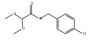 Acetamide, N-[(4-chlorophenyl)methyl]-2,2-dimethoxy- Structure