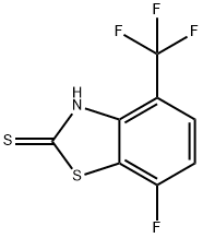 2-Mercapto-7-fluoro-4-trifluoromethyl-1,3-benzothiazole Structure