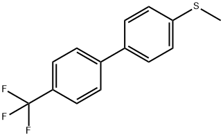 1,1'-Biphenyl, 4-(methylthio)-4'-(trifluoromethyl)- Structure