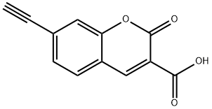 2H-1-Benzopyran-3-carboxylic acid, 7-ethynyl-2-oxo- 구조식 이미지