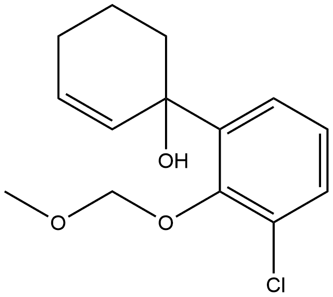 1-[3-Chloro-2-(methoxymethoxy)phenyl]-2-cyclohexen-1-ol Structure