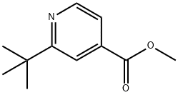 4-Pyridinecarboxylic acid, 2-(1,1-dimethylethyl)-, methyl ester Structure