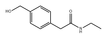 Benzeneacetamide, N-ethyl-4-(hydroxymethyl)- Structure