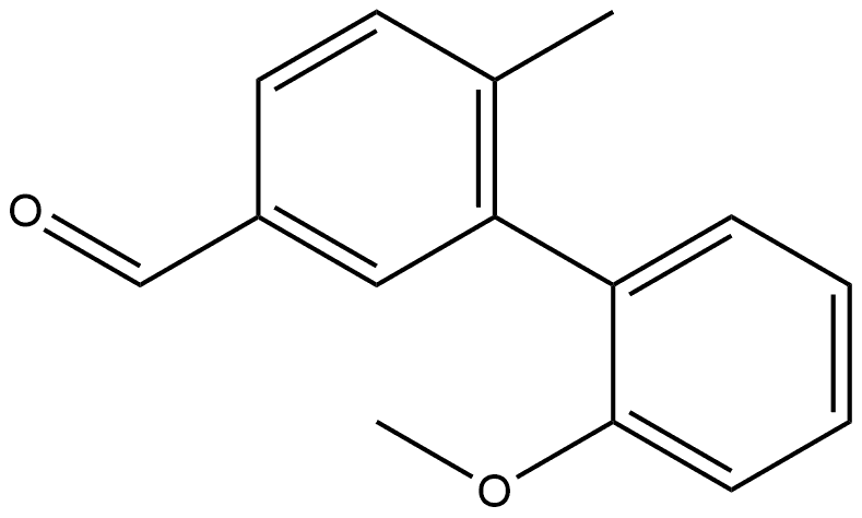 2'-Methoxy-6-methyl[1,1'-biphenyl]-3-carboxaldehyde Structure