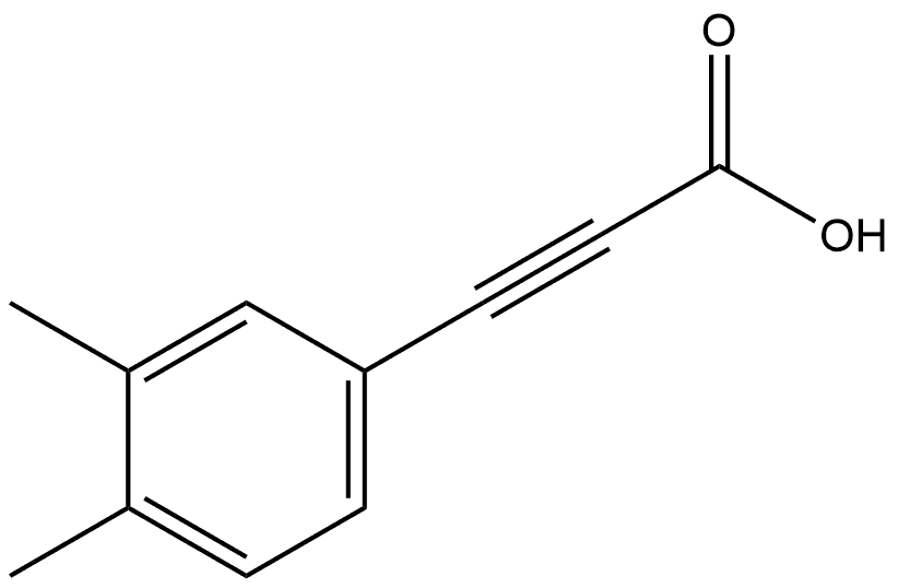 2-Propynoic acid, 3-(3,4-dimethylphenyl)- 구조식 이미지