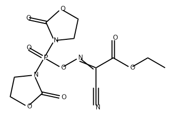 Acetic acid, 2-[[[bis(2-oxo-3-oxazolidinyl)phosphinyl]oxy]imino]-2-cyano-, ethyl ester Structure