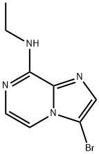 Imidazo[1,2-a]pyrazin-8-amine, 3-bromo-N-ethyl- Structure