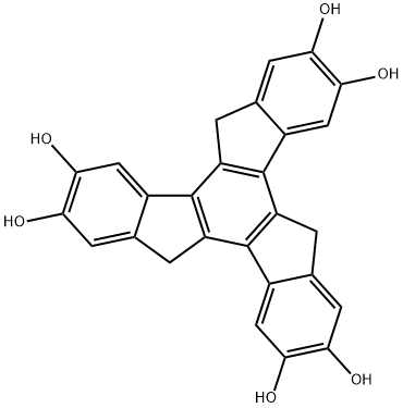 5H-Tribenzo[a,f,k]trindene-2,3,7,8,12,13-hexol, 10,15-dihydro- 구조식 이미지