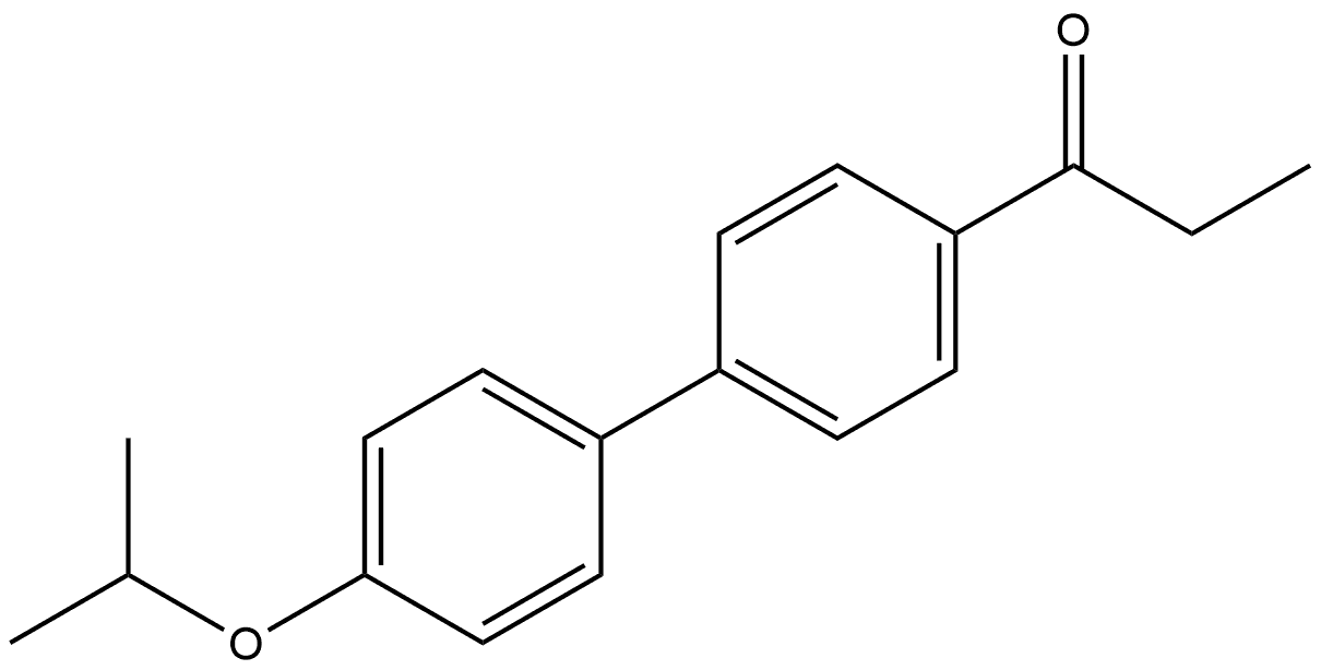 1-(4'-isopropoxy-[1,1'-biphenyl]-4-yl)propan-1-one Structure