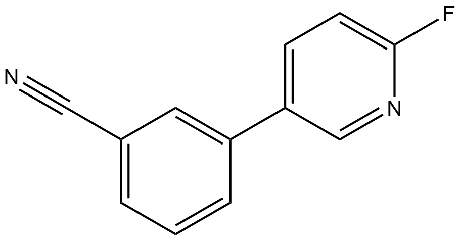 3-(6-Fluoro-3-pyridinyl)benzonitrile Structure