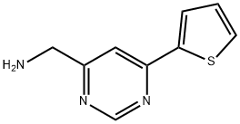 1-[6-(thiophen-2-yl)pyrimidin-4-yl]methanamine Structure