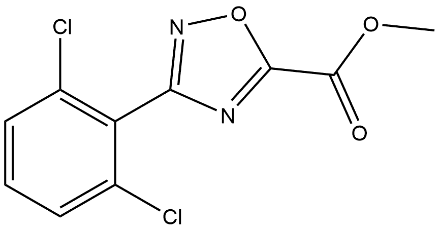 Methyl 3-(2,6-Dichlorophenyl)-1,2,4-oxadiazole-5-carboxylate Structure