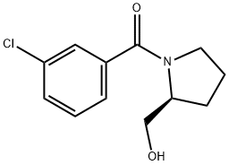 Methanone, (3-chlorophenyl)[(2S)-2-(hydroxymethyl)-1-pyrrolidinyl]- Structure