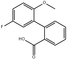 2-(5-Fluoro-2-methoxyphenyl)benzoic acid Structure