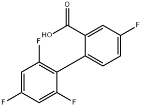 5-Fluoro-2-(2,4,6-trifluorophenyl)benzoic acid Structure