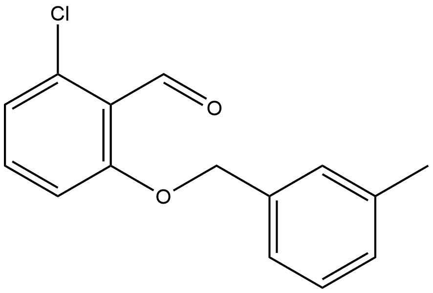 2-Chloro-6-[(3-methylphenyl)methoxy]benzaldehyde Structure