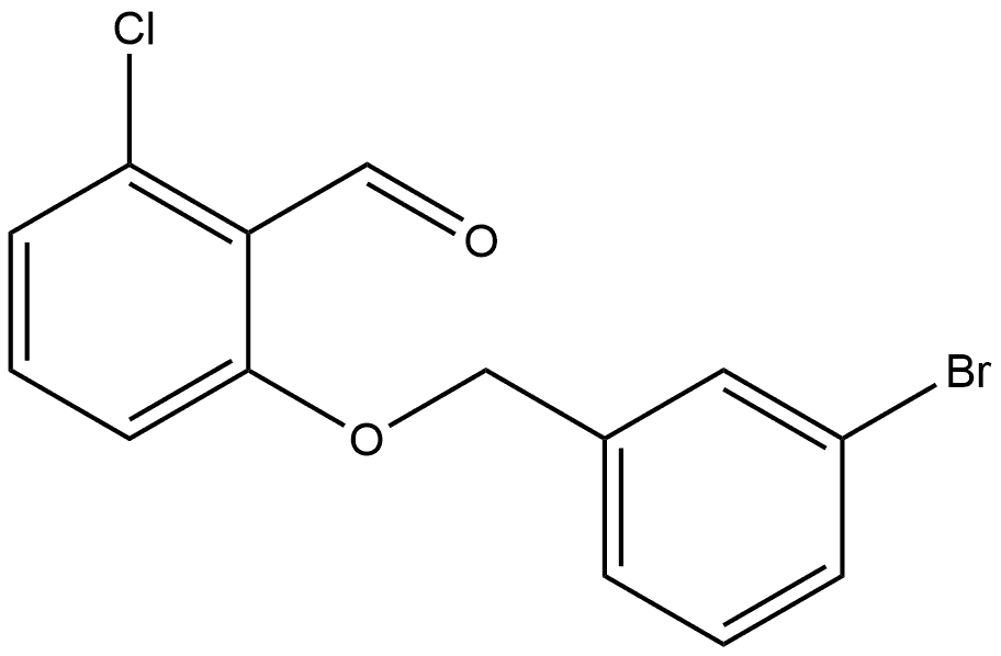 2-[(3-Bromophenyl)methoxy]-6-chlorobenzaldehyde Structure