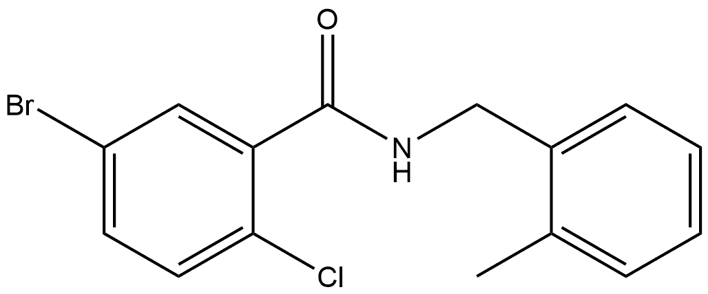 5-Bromo-2-chloro-N-[(2-methylphenyl)methyl]benzamide Structure