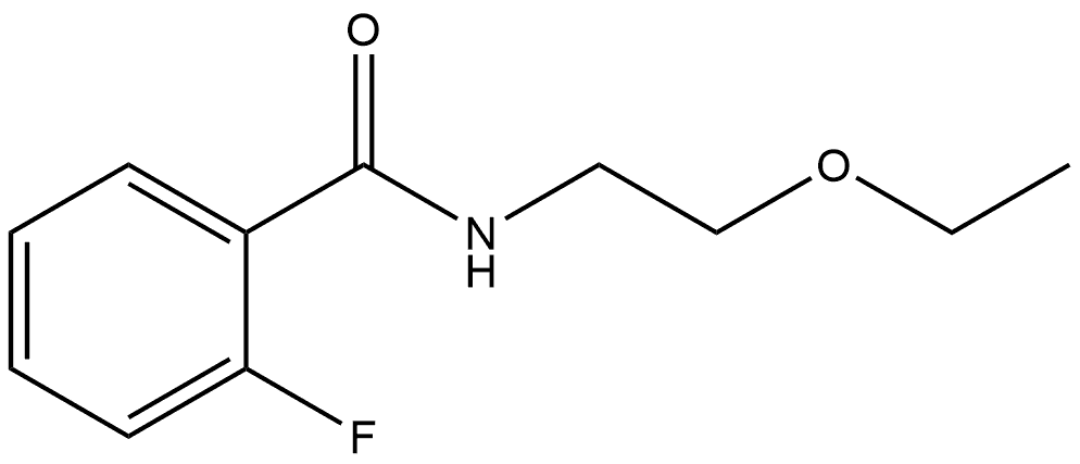 N-(2-Ethoxyethyl)-2-fluorobenzamide Structure