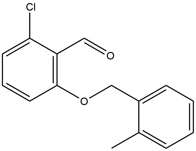 2-Chloro-6-[(2-methylphenyl)methoxy]benzaldehyde Structure