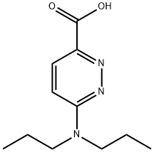 3-Pyridazinecarboxylic acid, 6-(dipropylamino)- Structure
