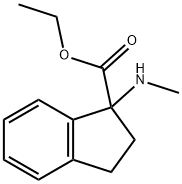 1H-Indene-1-carboxylic acid, 2,3-dihydro-1-(methylamino)-, ethyl ester Structure