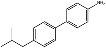 [1,1'-Biphenyl]-4-amine, 4'-(2-methylpropyl)- Structure