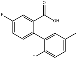 5-Fluoro-2-(2-fluoro-5-methylphenyl)benzoic acid Structure