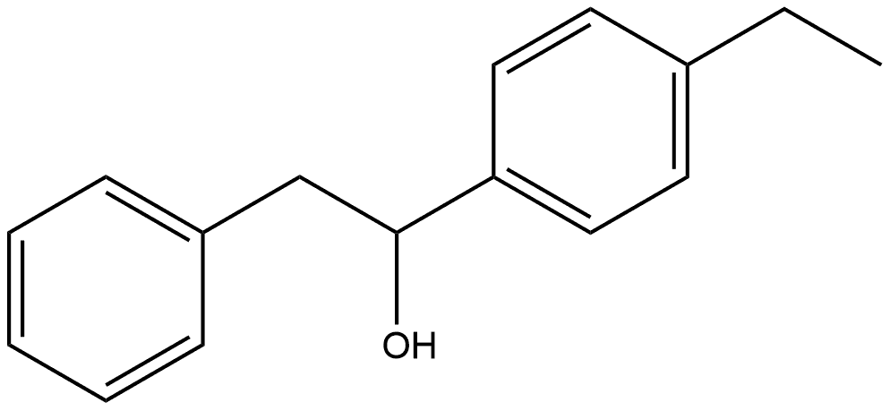 α-(4-Ethylphenyl)benzeneethanol Structure