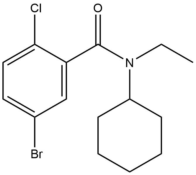 5-Bromo-2-chloro-N-cyclohexyl-N-ethylbenzamide Structure