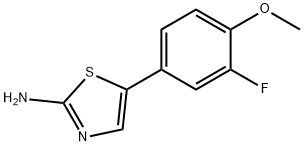 5-(3-Fluoro-4-methoxyphenyl)thiazol-2-amine Structure