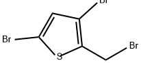 3,5-dibromo-2-(bromomethyl)thiophene Structure