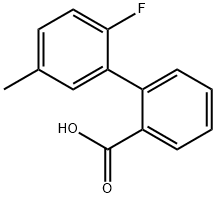 2-(2-Fluoro-5-methylphenyl)benzoic acid Structure