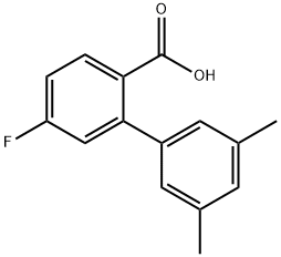 2-(3,5-Dimethylphenyl)-4-fluorobenzoic acid Structure