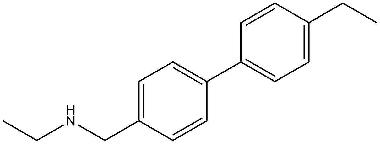 N,4'-Diethyl[1,1'-biphenyl]-4-methanamine Structure