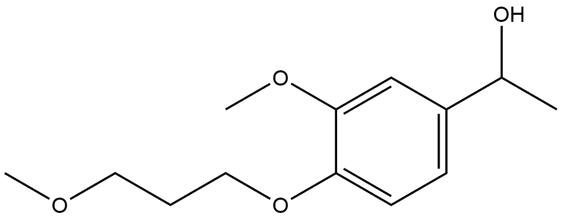 3-Methoxy-4-(3-methoxypropoxy)-α-methylbenzenemethanol Structure