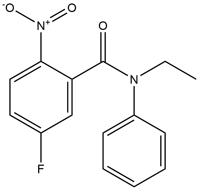 N-ethyl-5-fluoro-2-nitro-N-phenylbenzamide Structure