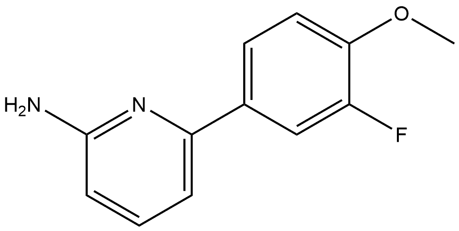 6-(3-Fluoro-4-methoxyphenyl)-2-pyridinamine Structure