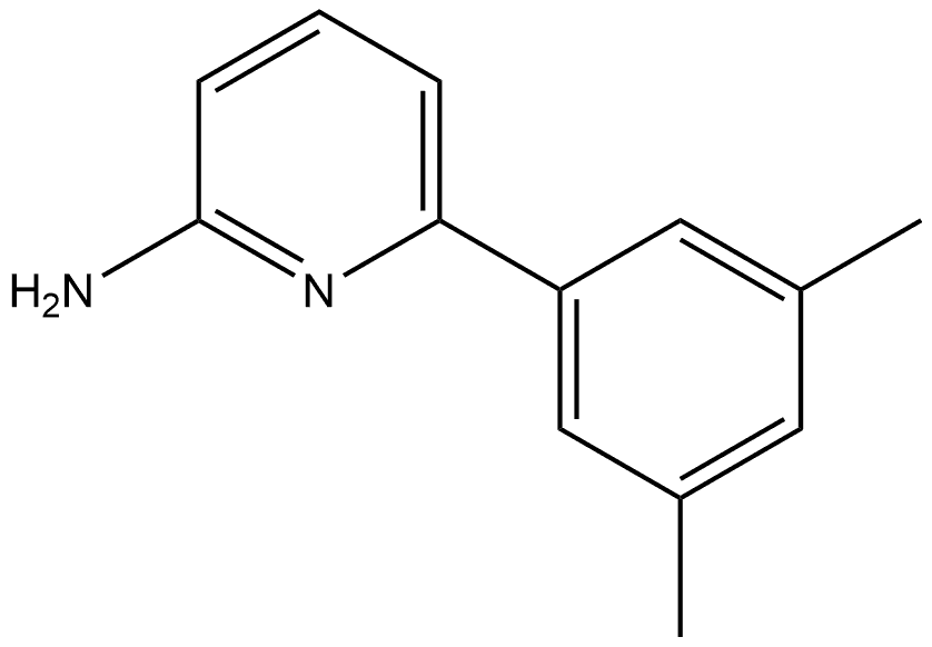 6-(3,5-Dimethylphenyl)-2-pyridinamine Structure