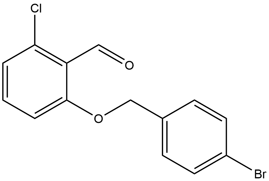 2-[(4-Bromophenyl)methoxy]-6-chlorobenzaldehyde Structure