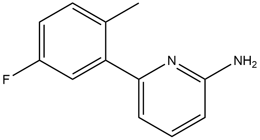 6-(5-Fluoro-2-methylphenyl)-2-pyridinamine Structure