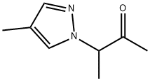 3-(4-methyl-1H-pyrazol-1-yl)butan-2-one Structure